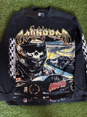 Black Godspeed Racing Grapic Tee
